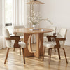 Zelen Dining Chair in Beige Afus Leather