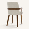 Zelen Dining Chair in Beige Afus Leather