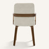 Zelen Dining Chair in Beige Afus Leather
