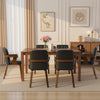 Zelen Dining Chair in Black Afus Leather