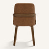 Zelen Dining Chair in Brown Afus Leather