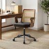 Zelen Office Chair in Black Afus Leather