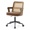 Zelen Office Chair in Brown Afus Leather