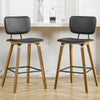 Dorsa II bar stool with backrest, Black, 26"