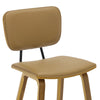 Dorsa II bar stool with backrest, Brown, 26"