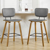 Dorsa II bar stool with backrest, Gray, 26"