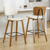 Dorsa II bar stool with backrest, White, 26"