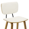 Dorsa II bar stool with backrest, White, 26"