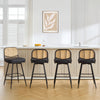 Acolon bar stool, Black Jaen Leather/Bar Height
