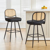 Acolon bar stool, Black Jaen Leather/Bar Height