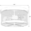 Albarola flush mount light dimensions