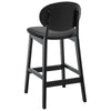 Applejack II bar stool with backrest, Black, 26"