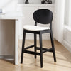 Applejack II bar stool with backrest, White, 26"