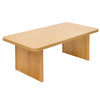 Aqitag Coffee Table in Natural Pine with Non-Circular Legs