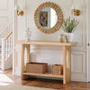 Aqitag Console Table in Natural Oak Veneer