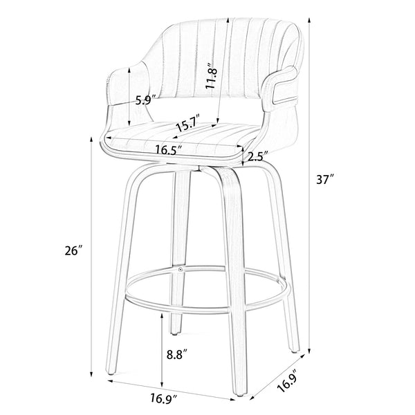 Arinto Counter Stool Dimensions