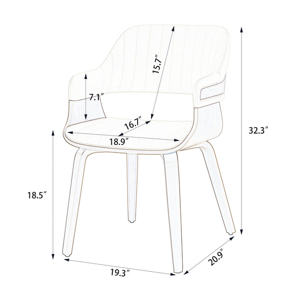 Arinto Dining Chair Dimensions