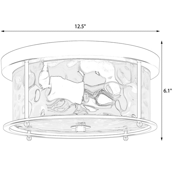 Arvine flush mount light dimensions