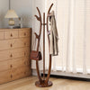 Asgat Coat Rack in Brown Rubberwood