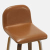 Barocca bar stool, Brown Rebo Leather/Counter Height