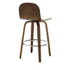 Barocca bar stool, White Rebo Leather/Bar Height