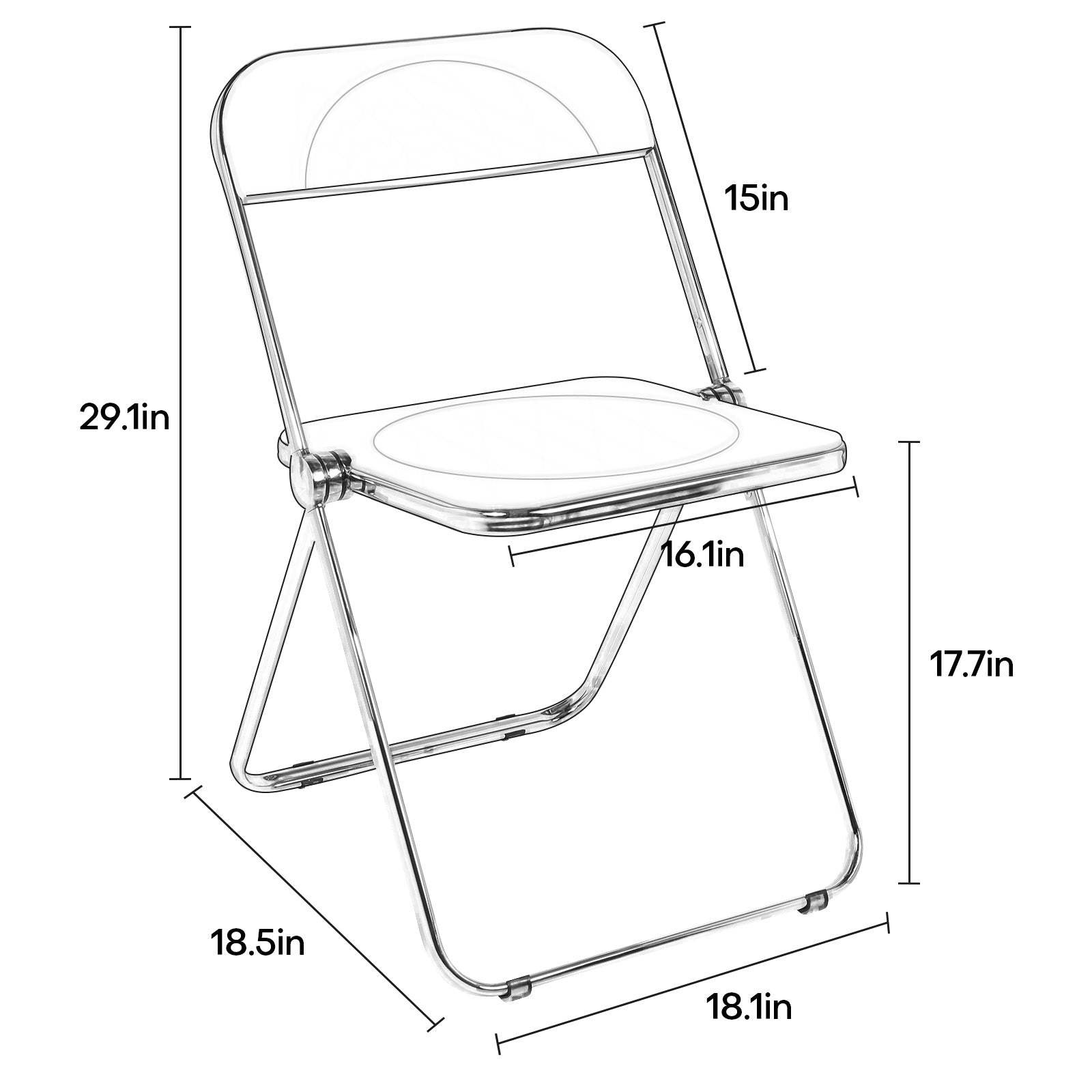 Berliner dining chair dimensions