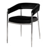 Bitter dining chair with armrests, Black, 19 3/4"