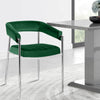 Bitter dining chair with armrests, Green, 19 3/4"