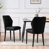 Bock Lager Dining Chair in Black Tieta Leather