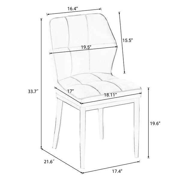 Bock Lager dining chair dimensions
