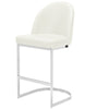 Bonarda bar stool with backrest, White, 26"