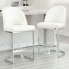 Bonarda bar stool with backrest, White, 26"