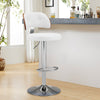 Branco bar stool with height adjustment, White, 24"-33"