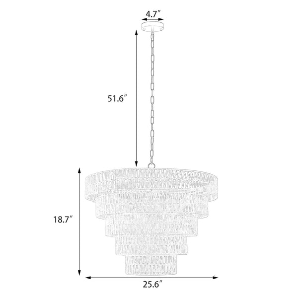 Breslava chandelier light dimensions