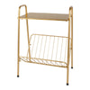 Broad magazine rack, Golden, 23 5/8"