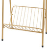 Broad magazine rack, Golden, 23 5/8"