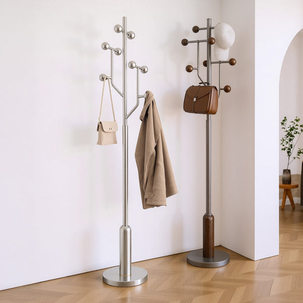 Cactus II Coat Rack in Silver Polished Finish