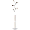 Cactus III Coat Rack in Brown Rubberwood