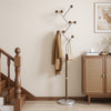 Cactus III Coat Rack in Brown Rubberwood