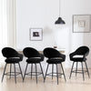 Caladoc bar stool, Black Naia Velvet