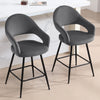 Caladoc bar stool, Gray Naia Velvet