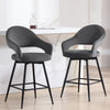 Caladoc bar stool, Gray Naia Velvet