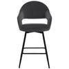 Caladoc bar stool, Gray Naia Velvet