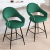 Caladoc bar stool, Green Naia Velvet
