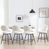 Caladoc bar stool, White Naia Velvet