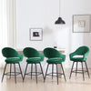 Caladoc bar stool with backrest, Green, 25"