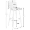Calitor bar stool bar height dimensions