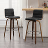 Calitor bar stool with backrest, Black/Bar Height