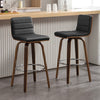 Calitor bar stool with backrest, Black/Bar Height