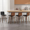 Calitor bar stool with backrest, Black/Counter Height